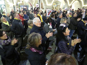 Concentració a la plaça del Vi per la independència i la llibertat dels presos polítics