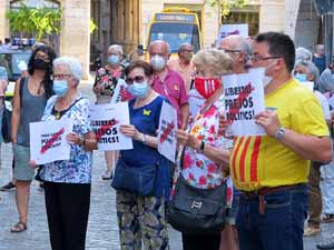 Concentraci&oacute; a la pla&ccedil;a del Vi per la independ&egrave;ncia i la llibertat dels presos pol&iacute;tics