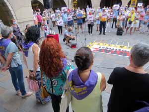 Concentraci&oacute; a la pla&ccedil;a del Vi per la independ&egrave;ncia i la llibertat dels presos pol&iacute;tics