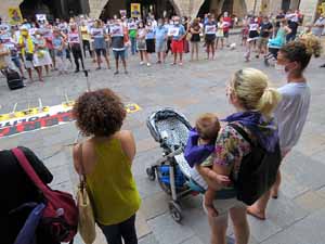 Concentraci&oacute; a la pla&ccedil;a del Vi per la independ&egrave;ncia i la llibertat dels presos pol&iacute;tics