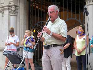 Concentraci&oacute; a la pla&ccedil;a del Vi per la independ&egrave;ncia i la llibertat dels presos pol&iacute;tics