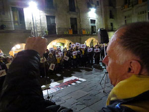 Concentració a la plaça del Vi per la independència i la llibertat dels presos polítics