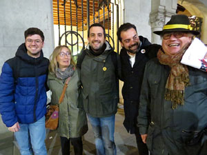 Concentració a la plaça del Vi per la independència i la llibertat dels presos polítics