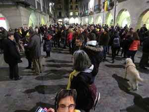 Concentració a la plaça del Vi per la independència i la llibertat dels presos polítics