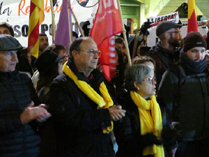 Concentraci&oacute; a la pla&ccedil;a del Vi per protestar contra la decisi&oacute; del jutge del Tribunal Suprem