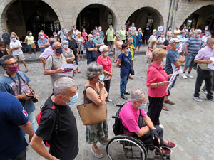 Concentració a la plaça del Vi per la independència i la llibertat dels presos polítics