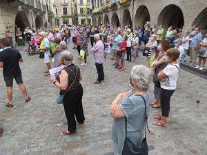 Concentració a la plaça del Vi per la independència i la llibertat dels presos polítics