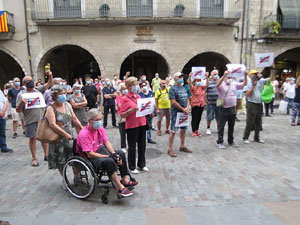 Concentració a la plaça del Vi per la independència i la llibertat dels presos polítics