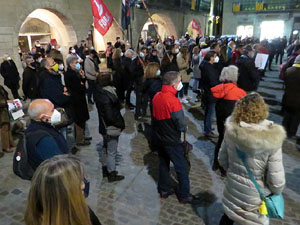 Concentració a la plaça del Vi per la independència i la llibertat dels presos polítics