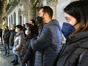 Concentració a la plaça del Vi per la independència i la llibertat dels presos polítics