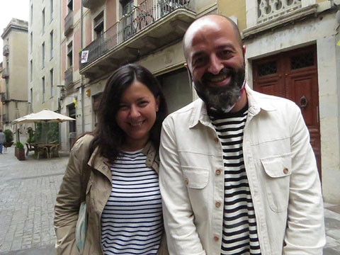 Casandra Lungu, actriu, i Jes&uacute;s Manch&oacute;n, director i pedagog teatral