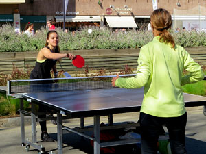 VIII Jornada de l'Esport Femen&iacute; 2020 a la pla&ccedil;a Salvador Espriu, la de Francesc Calvet i Rubalcaba, la pla&ccedil;a Catalunya i el riu Onyar