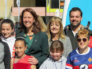 VIII Jornada de l'Esport Femen&iacute; 2020 a la pla&ccedil;a Salvador Espriu, la de Francesc Calvet i Rubalcaba, la pla&ccedil;a Catalunya i el riu Onyar