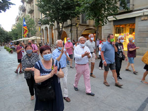 Concentració a la plaça del Vi per la independència i la llibertat dels presos polítics