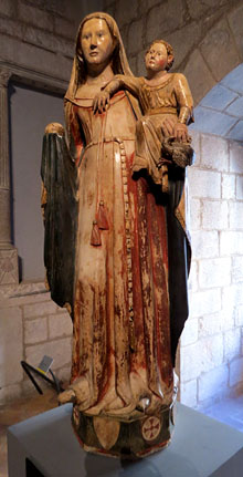 Mare de Déu de Besalú. Segle XV. Alabastre
