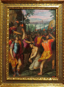 Decapitació de Sant Jaume. Giovanni Battista Toscano. 1600-1615. Oli sobre fusta