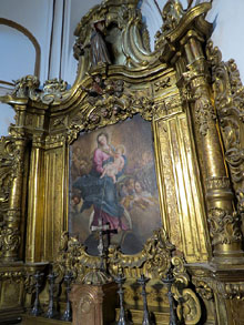 Retaule de l'altar de la capella del Palau Episcopal. Segle XVIII