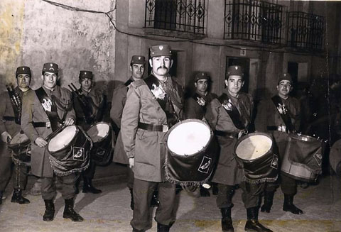 Max Varés durant el servei militar a Jaca. 1969