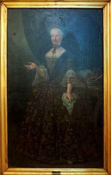 Maria Amàlia de Saxònia, muller de Carles III. 1760. Manuel Tramulles (Barcelona 1715-1791). Oli sobre tela