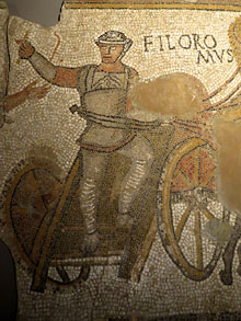 Detall del mosaic de Can Pau Birol. Segle III dC