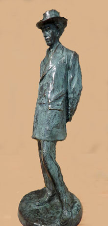 Retrat de Miquel de Palol. Fosa en bronze a partir de l'original en guix de Ricard Guinó Boix. 2015