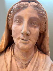 Bust femení. Artur Murtra i Vilaplana. 1891. Terra cuita