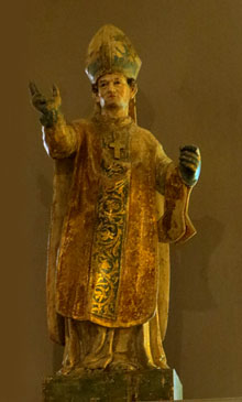 Sant Narcís. Segle XVIII. Talla en fusta policromada