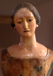 Bust de Marededéu. Segle XVIII. Ramon Amadeu Grau. Talla en fusta policromada