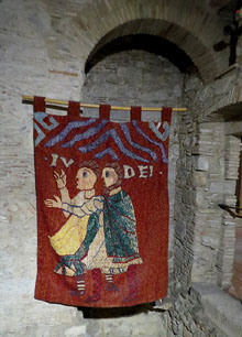 Representació de jueus al Tapís de la Creació. Segle XII