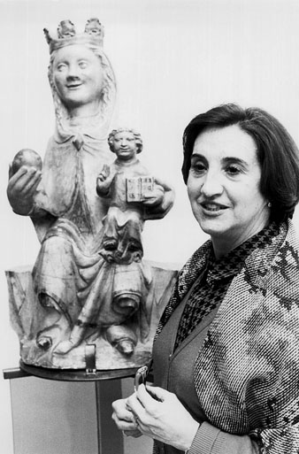Maria Rosa Ferrer, directora del Museu Dioces&agrave; de Girona. 1990