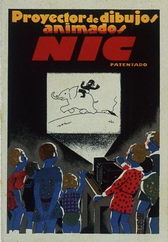 Portada d�un manual d�instruccions d�&uacute;ss. Proyector NIC, SA. Cine NIC. Barcelona, 1931-1950