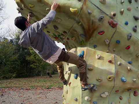 Un dels rocòdroms del Parc de Domeny