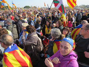 Acte del Consell per la República Catalana a Perpinyà amb el President Carles Puigdemont i els consellers Clara Ponsatí i Toni Comín