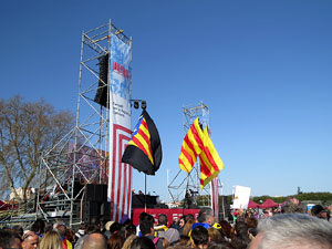 Acte del Consell per la República Catalana a Perpinyà amb el President Carles Puigdemont i els consellers Clara Ponsatí i Toni Comín