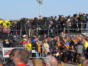 Acte del Consell per la República Catalana a Perpinyà amb el President Carles Puigdemont i els consellers Clara Ponsatí i Toni Comín