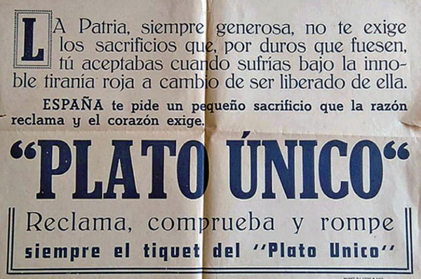 Cartell de patrocini de la pr&agrave;ctica del 'Plato &uacute;nico'