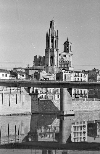 Pont del Ferrocarril sobre l'Onyar. 1960-1970