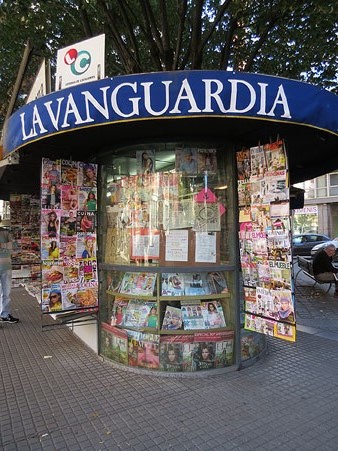 El quiosc de Jaume I, el dia abans del seu tancament. 2016