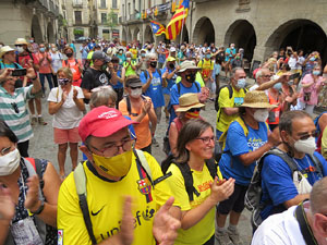 Travessa per la llibertat. Arribada de Jordi Turull a Girona