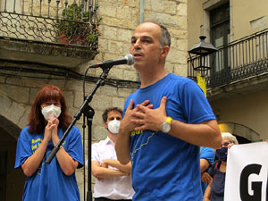 Travessa per la llibertat. Arribada de Jordi Turull a Girona