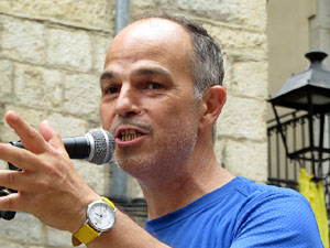 Travessa per la llibertat. Arribada de Jordi Turull a Girona