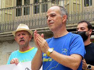 Travessa per la llibertat. Arribada de Jordi Turull a Girona