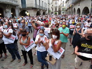 Concentració a la plaça del Vi per la independència i la llibertat dels presos polítics