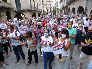 Concentració a la plaça del Vi per la independència i la llibertat dels presos polítics
