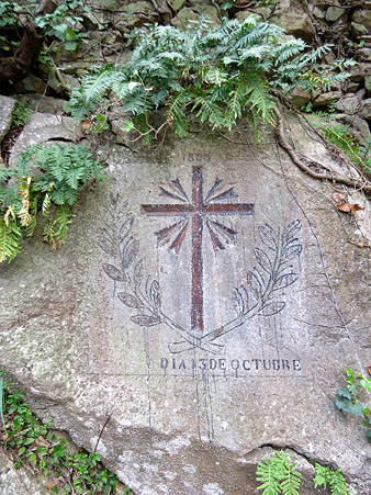 Conjunt de la talla en rebaix sobre la roca