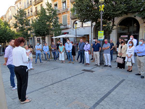 Diada Nacional 2021. Homenatge floral a Carles Rahola a la Rambla de la Llibertat