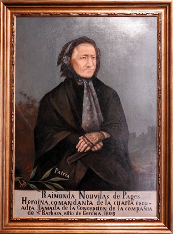 Retrat de Raimunda Nouvilas i Pgès. Rull. Oli sobre cartró. Segle XX