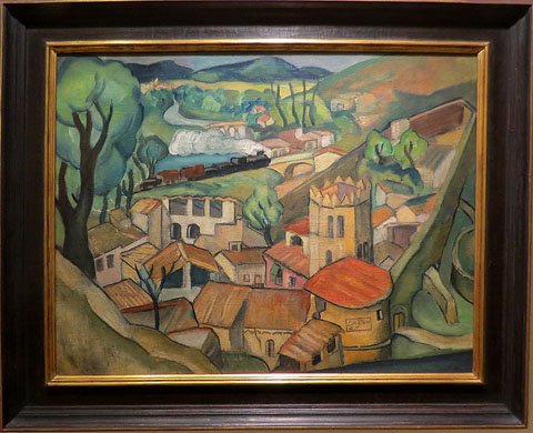 El tren de Fran&ccedil;a. 1915. Celso Lagar