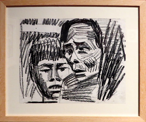 Esbós del gravat 'Àvia i nen vietnamites(I)'. 1963