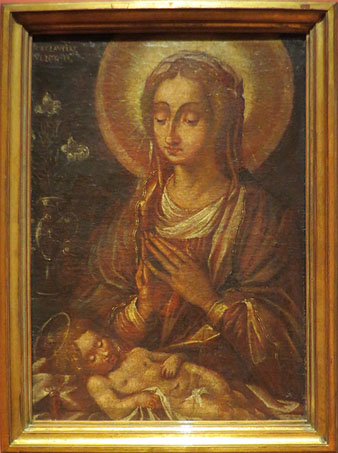 Mare de D&eacute;u amb el Nen. Segle XVII